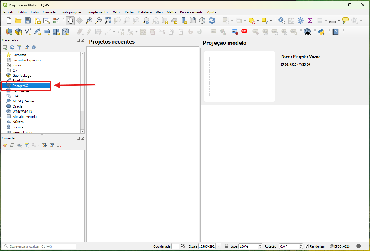 Menu Postgres